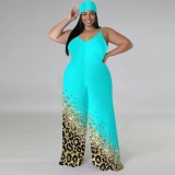 1 Piece Custom Casual Digital Printing Straps Plus Size 1 Piece Jumpsuits