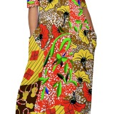 1 Piece Custom Casual Digital Printing Off Shoulder Maxi Dresses