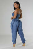 Tube Strapless Denim Jumpsuit