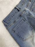 Fashion Buttoned Denim Loose Jeans
