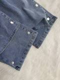 Fashion Buttoned Denim Loose Jeans