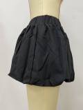 Solid Versatile Short Tutu Bubble Skirt