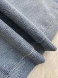Washed Distressed Patchwork Jeans Straight Low-rise Denim Trousers