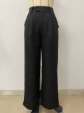 Summer High Waist Casual Trousers Elegant Business Office Wear Pants