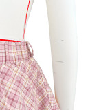 Fashion Y2K Classic Plaid Bud Pants Skirt