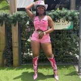 Casual Stretch Denim Suit Embroidered Sleeveless Vest Shorts Set