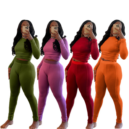 Women's Yoga Elastic Pit Sportswear Pant Set