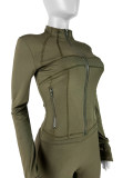 Sportswear Casual Tight Long Sleeve Shorts Two-piece Set