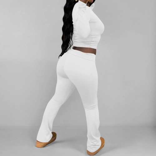 1 Piece Custom Casual Print Long Sleeve Pant Set