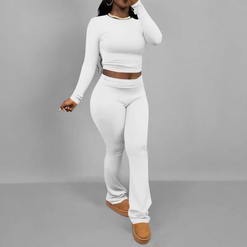 1 Piece Custom Casual Print Long Sleeve Pant Set