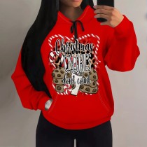 1 Piece Custom Casual Print Long Sleeve Hoodie Sweatshirts