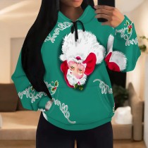 1 Piece Custom Casual Print Long Sleeve Hoodie Christmas Sweatsuits