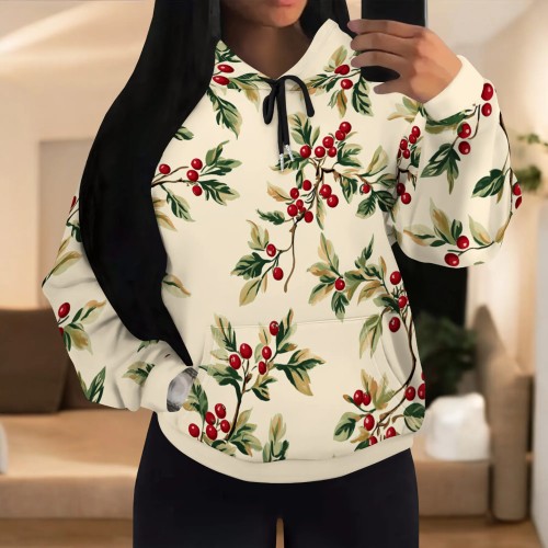1 Piece Custom Casual Print Long Sleeve Hoodie Sweatshirts