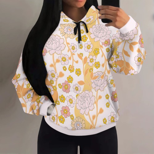 1 Piece Custom Casual Print Long Sleeve Hoodie Sweatshirts
