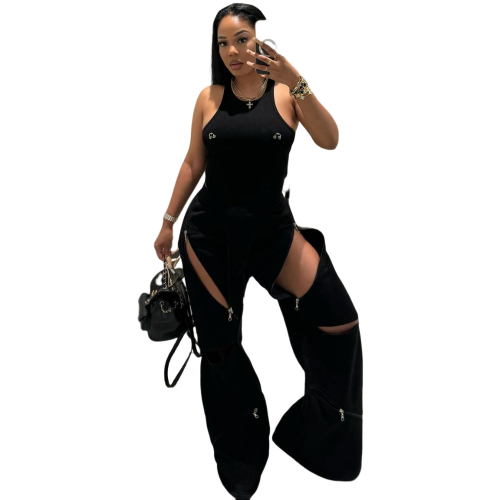 Women Straight Wide Leg Sweatpants Y2k Drawstring Flare Pants
