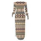 1 Piece Custom Casual Print Off The Shoulder Split Long Dress
