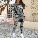 1 Piece Custom Casual Print Long Sleeve Pant Set