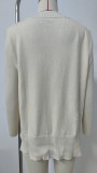 Women's Oversized V Neck Knit Sweater Vest Tunic Sleeveless Pullover Top