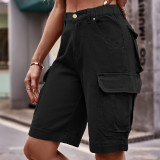 Cargo Denim Shorts