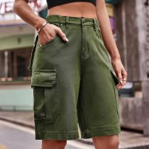 Cargo Denim Shorts