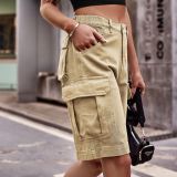 Cargo Denim Shorts
