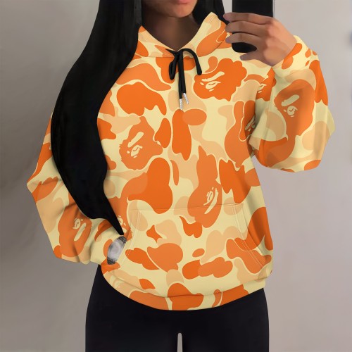 1 Piece Custom Casual Print Long Sleeve Hoodie Sweatshirts