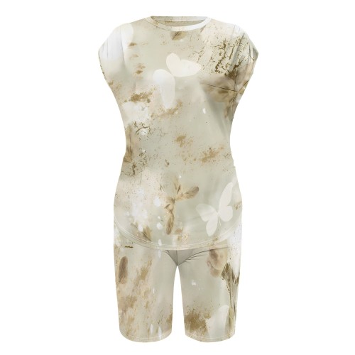 1 Custom Casual Digital Printing Two Piece Short Set