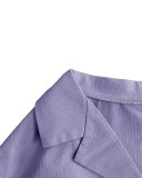 Summer Suit Women V Collar Drawstring Womens Shirt Shorts Set
