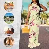 1 Custom Casual Digital Printing Sleeveless O Neck Long Dresses