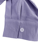 Summer Suit Women V Collar Drawstring Womens Shirt Shorts Set