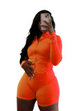 Sportswear Casual Tight Long Sleeve Shorts Two-piece Set