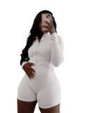 Sportswear Casual Tight Long Sleeve Shorts Two-piece Set