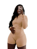 Sportswear Casual Tight Long Sleeve Shorts Two-piece Set