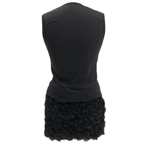 Casual Single breasted Sleeveless Top Skirt Set