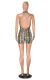 Sexy Halter Backless One Piece Rompers