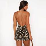 Sexy Halter Backless One Piece Rompers