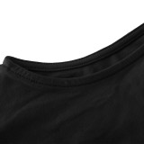 Solid Color Strapless Top and Long Skirts