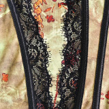Underwire Vest Top Waisted Bandeau Straps Diamond Camisole