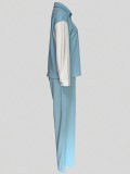 Women's Patchwork Lapel Loose Single Breasted Two Piece