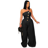 Sesy Strapless Wide Leg Jumpsuit
