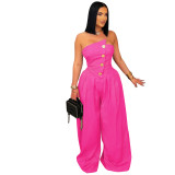 Sesy Strapless Wide Leg Jumpsuit