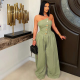 Sesy Strapless Wide Leg Jumpsuit