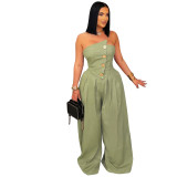 Sesy Strapless Wide Leg Jumpsuit