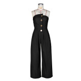 Sesy Strapless Wide Leg Jumpsuit