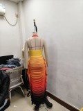 Sexy Casual Gradient Print Backless Halter Sleeveless Two Pieces