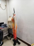 Sexy Casual Gradient Print Backless Halter Sleeveless Two Pieces