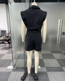 Casual Washed Loose Fly Girl Denim Romper