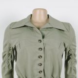 Sexy Solid Color Workwear Lantern Long Sleeve Rompers