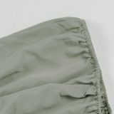 Sexy Solid Color Workwear Lantern Long Sleeve Rompers