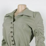 Sexy Solid Color Workwear Lantern Long Sleeve Rompers